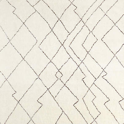 Tangier Wool Hand-Knotted Silver Handwoven Rug Swatch 12"x18"