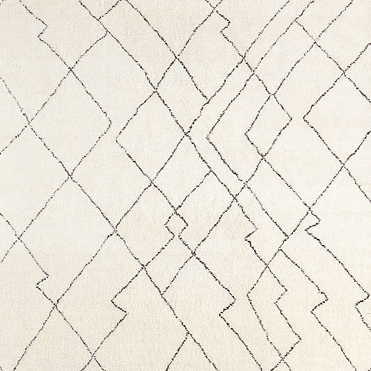 Tangier Wool Hand-Knotted Silver Handwoven Area Rug