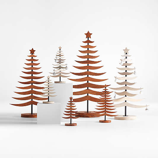 Small Warm Acacia Tannenbaum Christmas Ornament Tree 25"