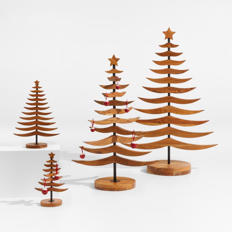 Tannenbaum Wood Christmas Trees Crate And Barrel