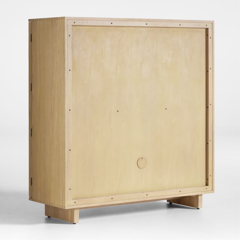 Tansu Glass and Oak Storage Cabinet - image 8 of 10