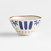 Faux Bois Melamine Serving Bowl