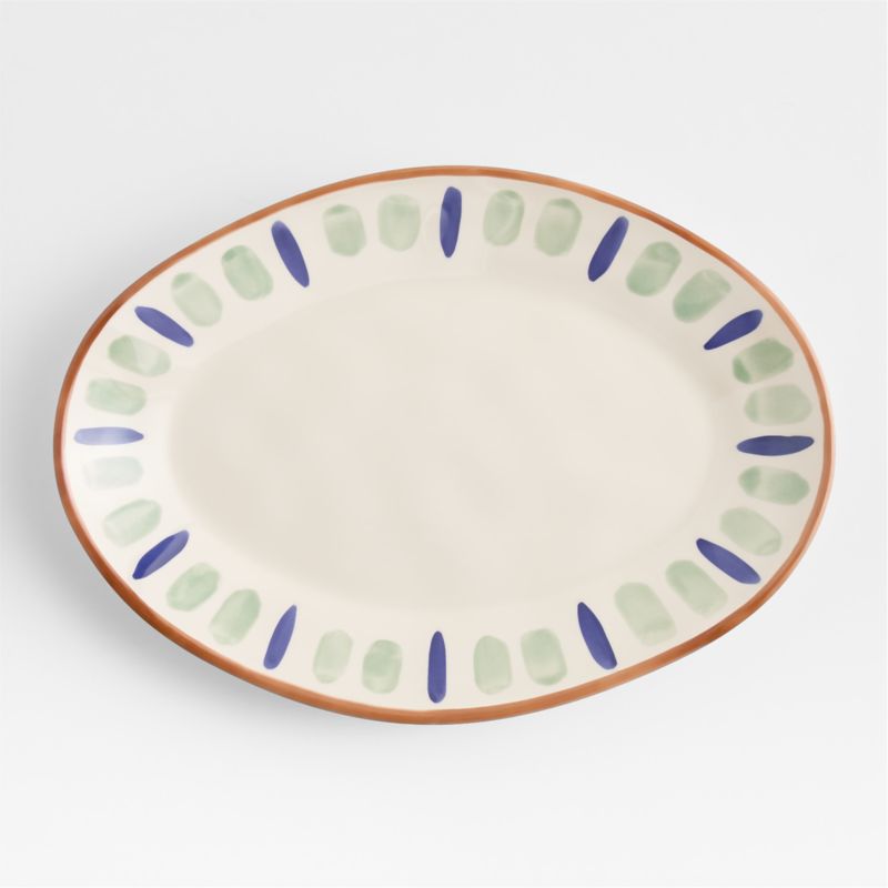 Viewing product image Taormina Oval Outdoor Melamine Platter - image 1 of 3