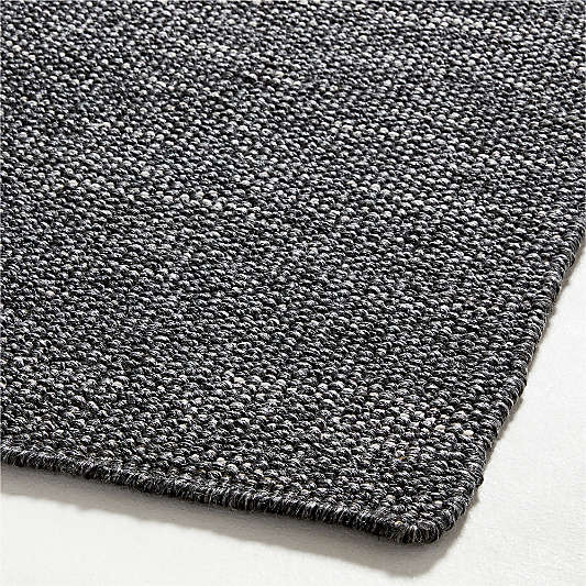 Taos Performance Charcoal Black Indoor/Outdoor Area Rug 9'x12'