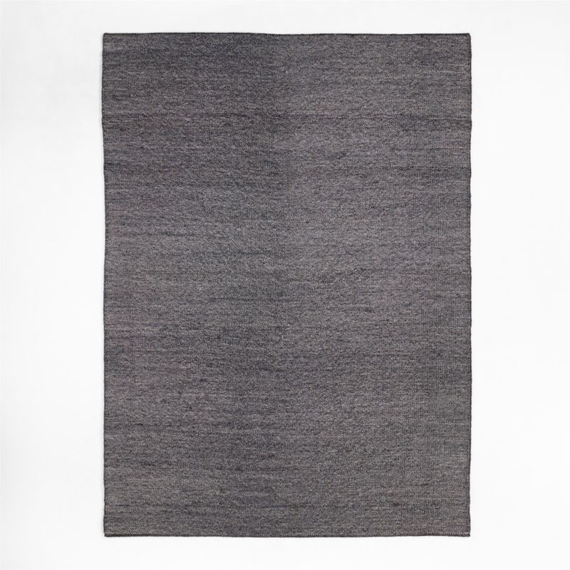 Taos Charcoal Black Indoor/Outdoor Rug Swatch 12x18