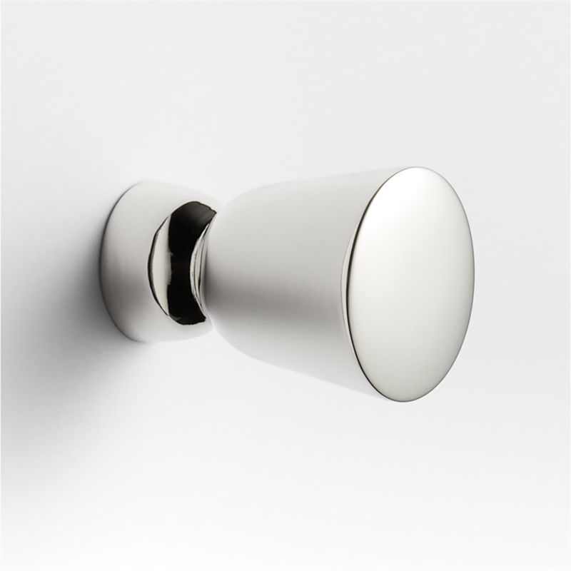 Taper Round Polished Chrome Cabinet Knob