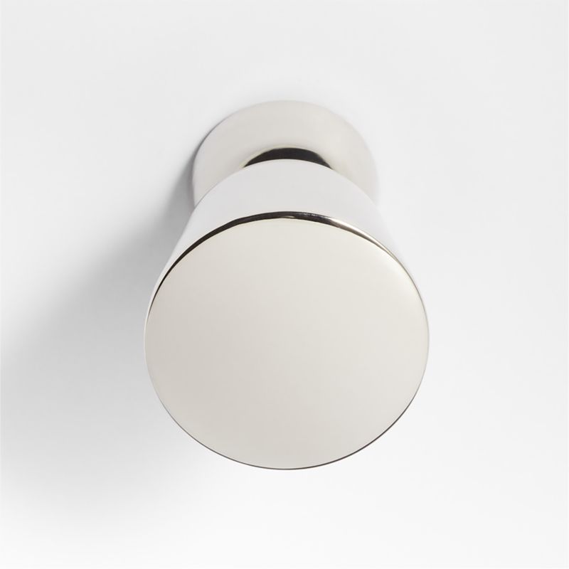 Taper Round Polished Chrome Cabinet Knob