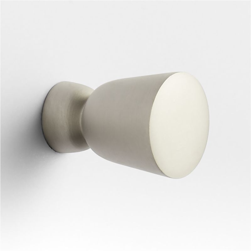 Taper Round Brushed Nickel Cabinet Knob