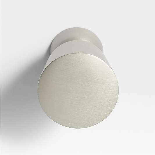 Taper Round Brushed Nickel Cabinet Knob