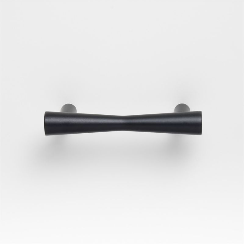 Tapered 3" Matte Black Cabinet Drawer Bar Pull