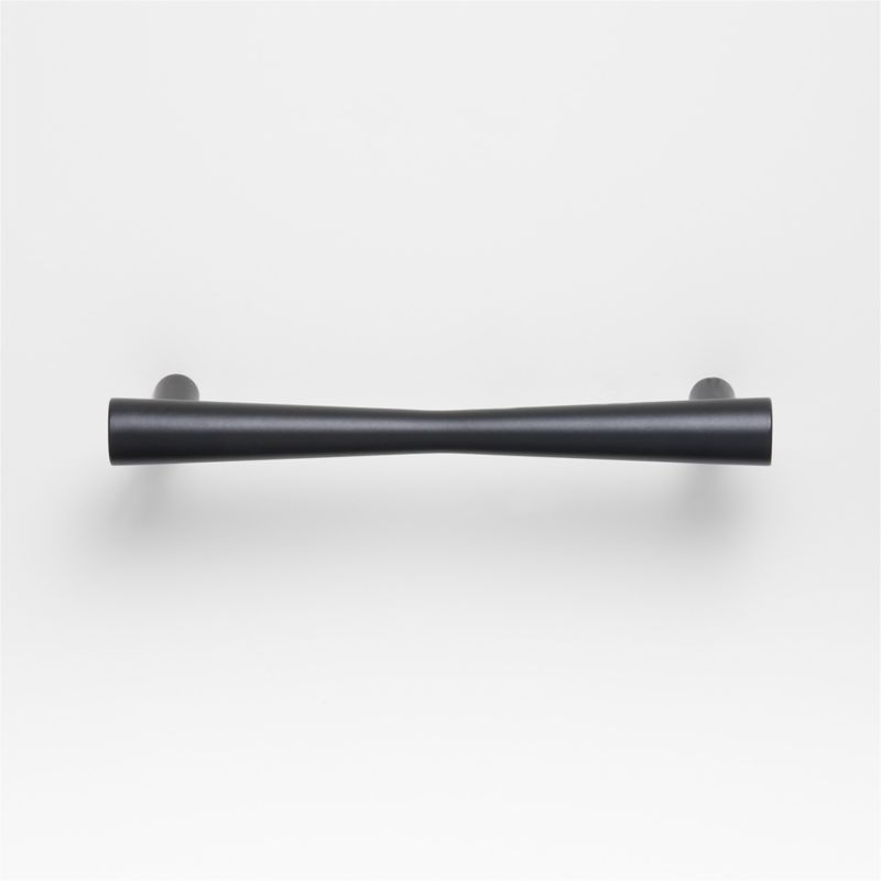 Tapered 5" Matte Black Cabinet Drawer Bar Pull