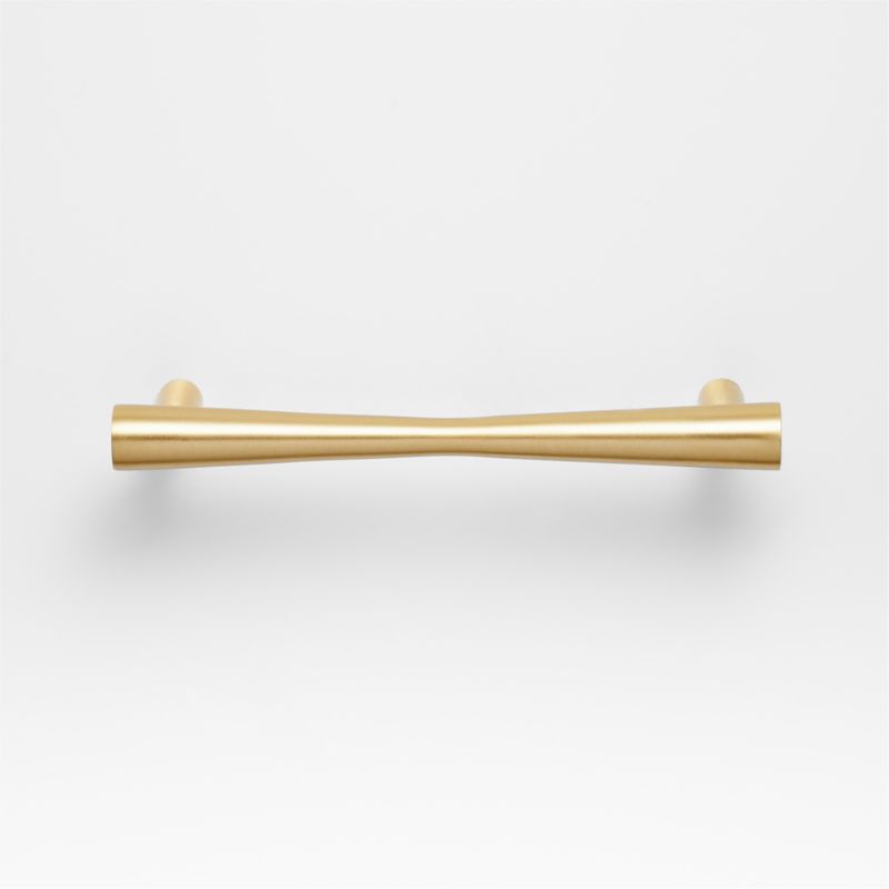 Tapered 5" Brushed Brass Cabinet Drawer Bar Pull - image 3 of 4