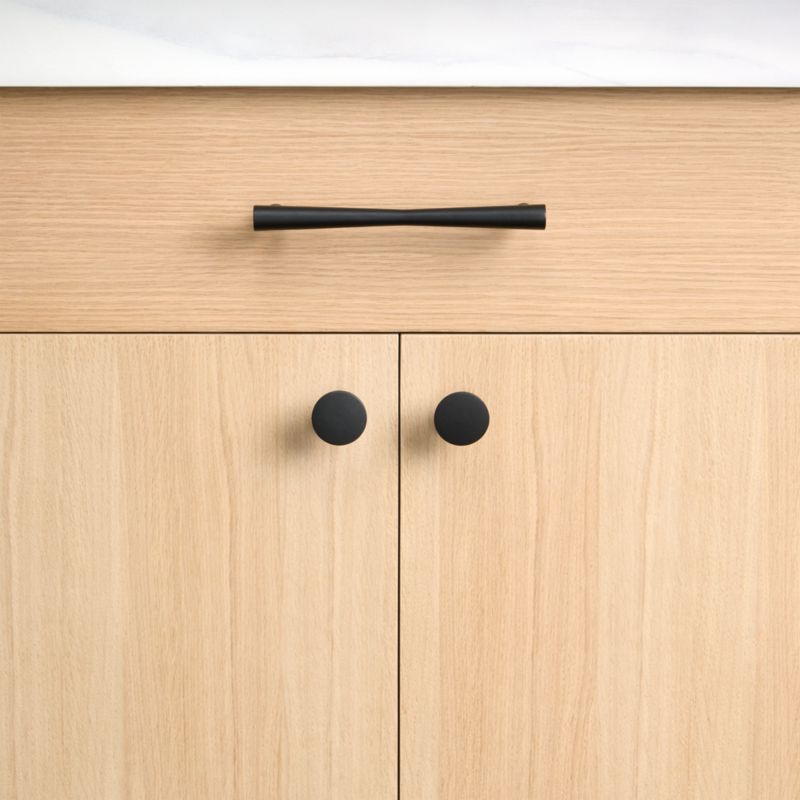 Tapered 5" Matte Black Cabinet Drawer Bar Pull - image 3 of 5