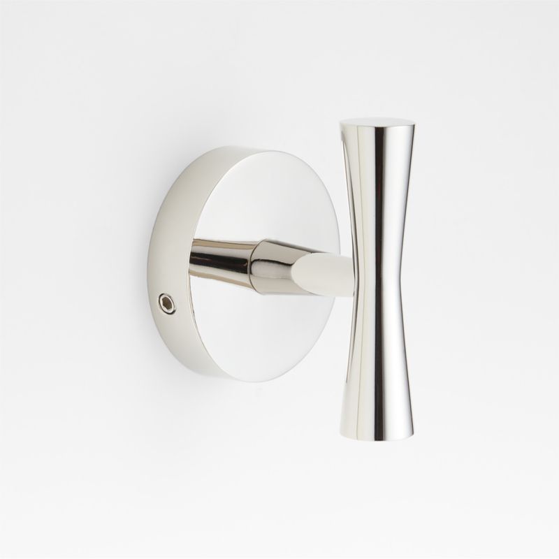 Modern Flat-End Polished Chrome Wall-Mounted Toilet Paper Holder +