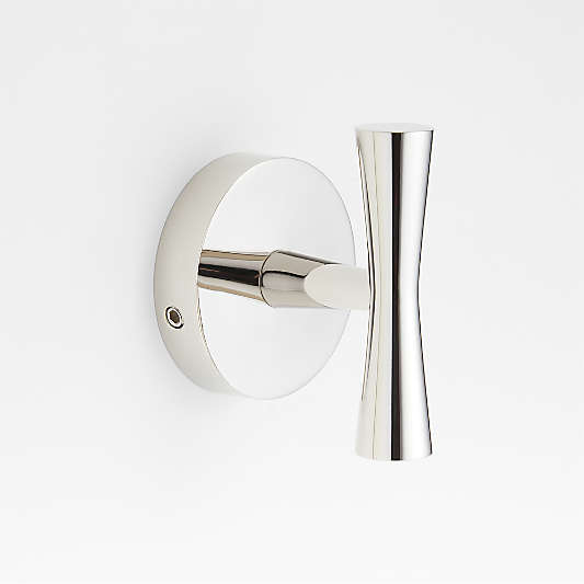 Tapered Polished Chrome Bathroom Towel Hook