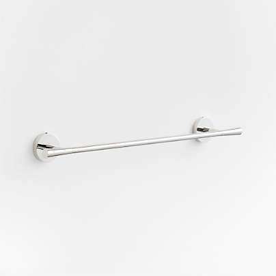 Tapered Polished Chrome Bath Towel Bar 18"