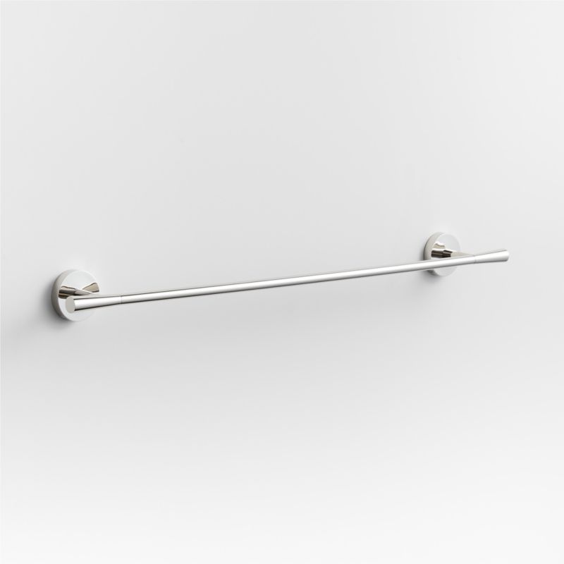 Tapered Polished Chrome Bath Towel Bar 24" - image 0 of 4