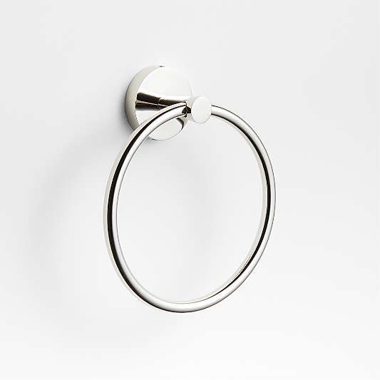 Tapered Polished Chrome Bathroom Hand Towel Ring