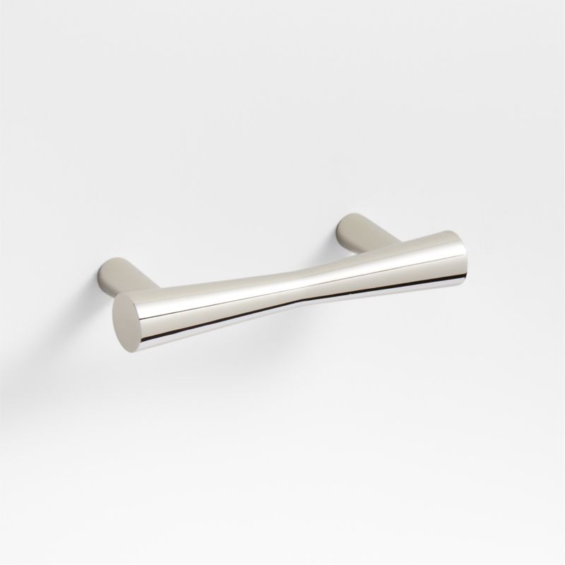 Tapered 3" Polished Chrome Cabinet Drawer Bar Pull