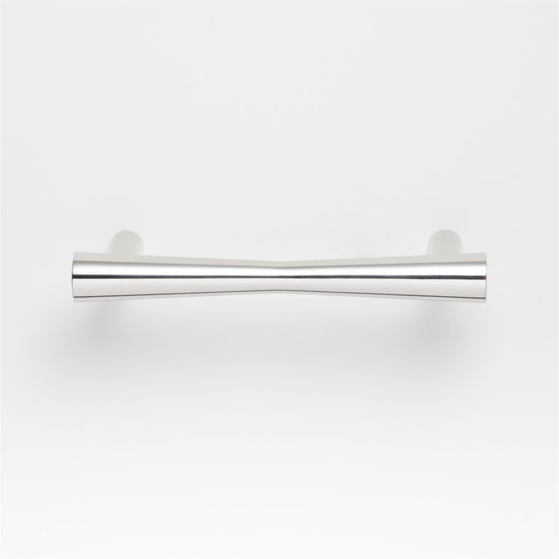 Tapered 4" Polished Chrome Cabinet Drawer Bar Pull