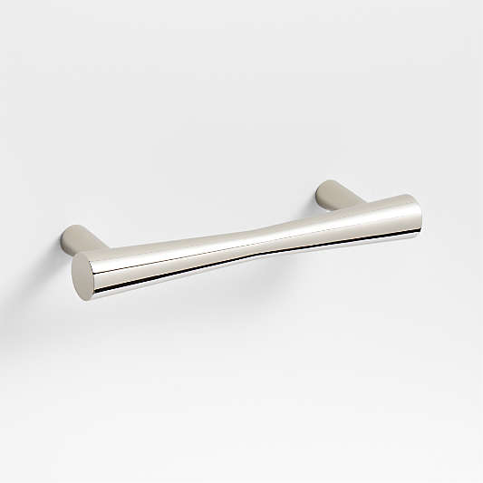 Tapered 4" Polished Chrome Cabinet Drawer Bar Pull