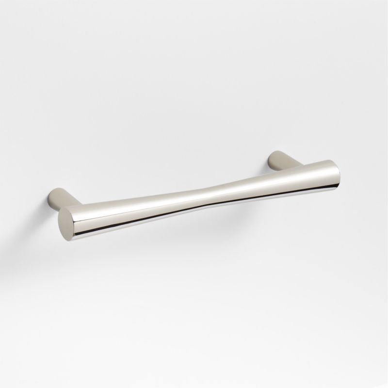 Tapered 5" Polished Chrome Cabinet Drawer Bar Pull