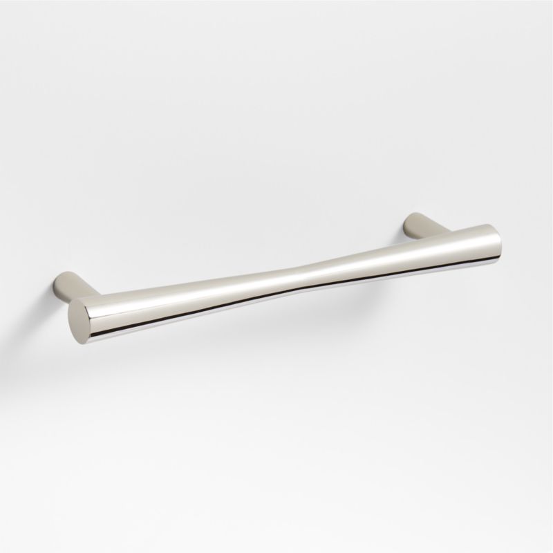 Tapered 6" Polished Chrome Cabinet Drawer Bar Pull