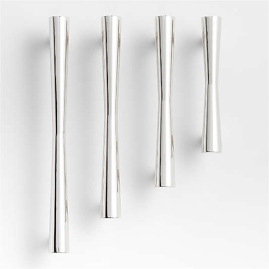 Tapered Polished Chrome Cabinet Drawer Bar Pulls