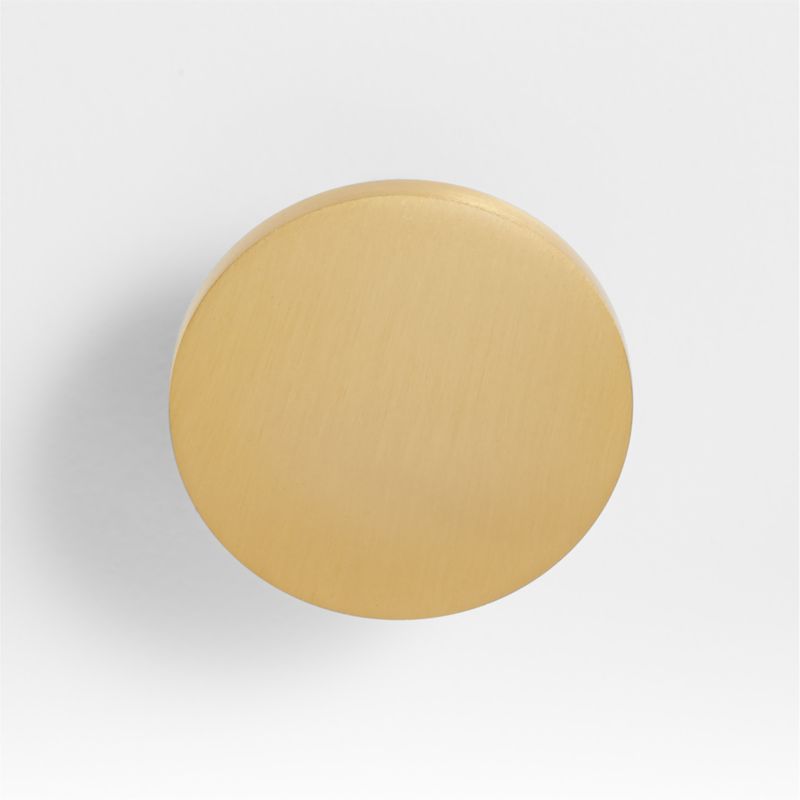 Tapered Brushed Brass Cabinet Knob
