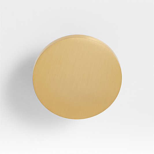 Tapered Brushed Brass Cabinet Knob