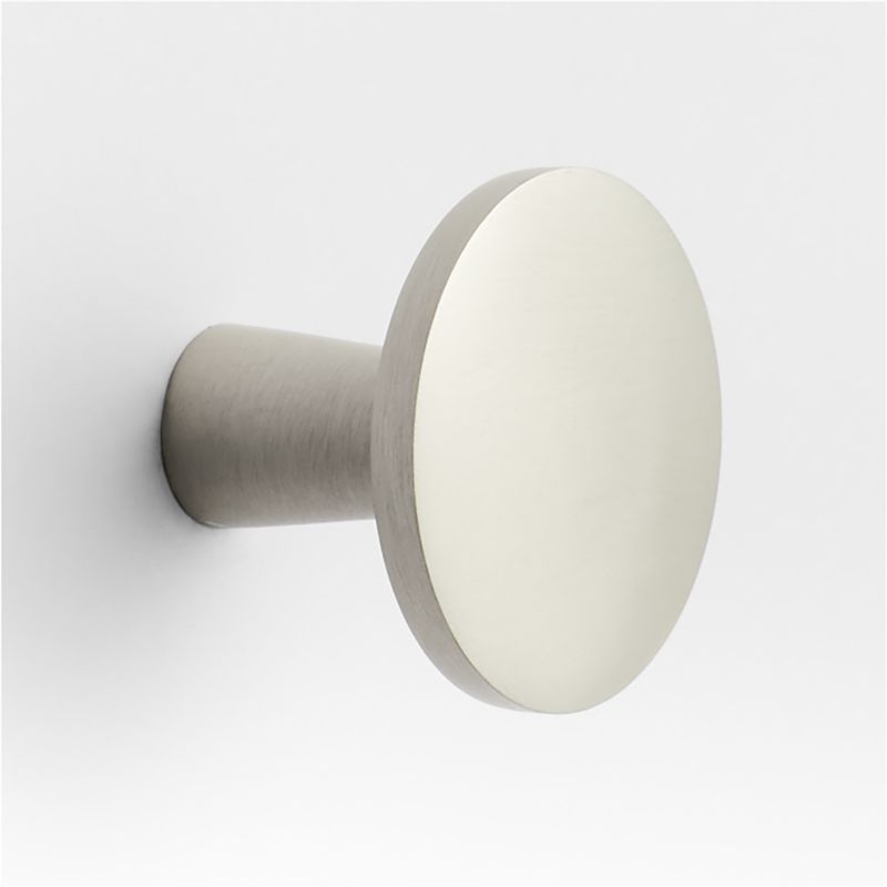Tapered Brushed Nickel Cabinet Knob
