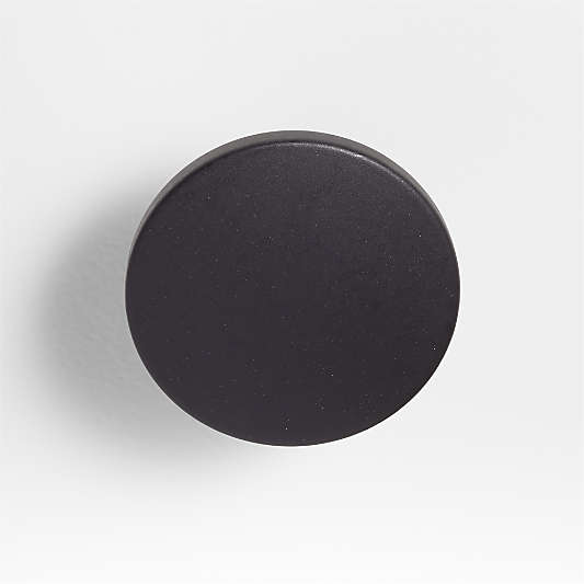 Tapered Matte Black Cabinet Knob