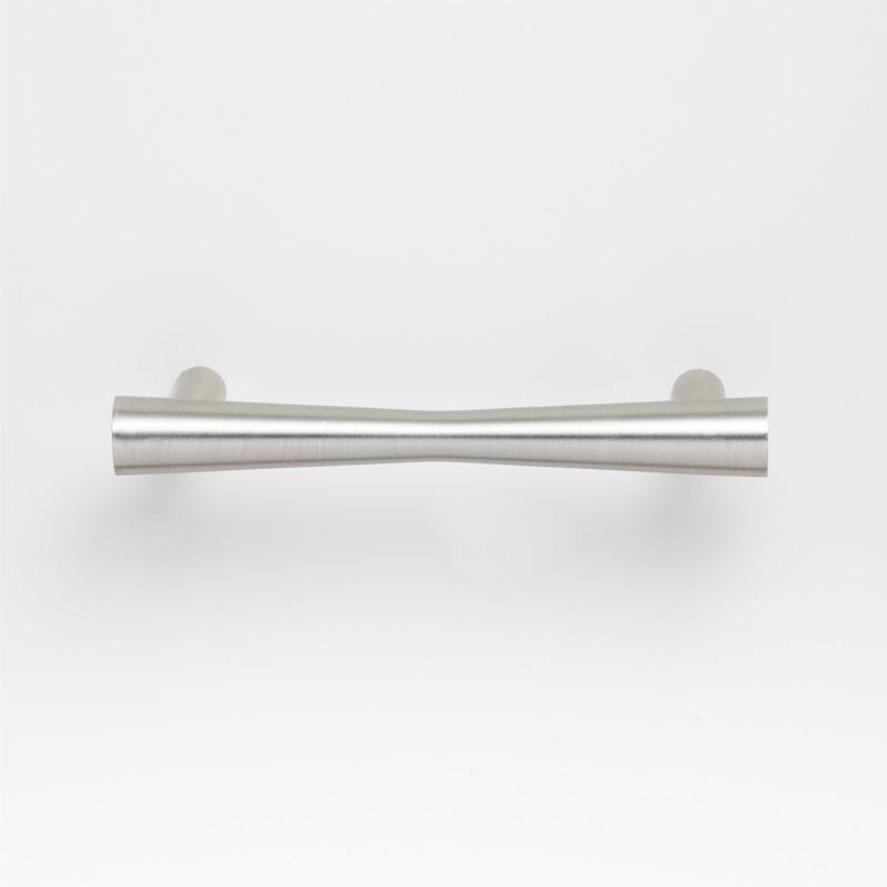 Tapered 4" Brushed Nickel Cabinet Drawer Bar Pull - image 3 of 4