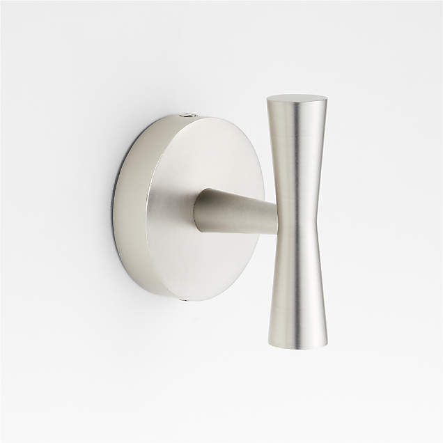 Marble Inlay Brushed Nickel Knob + Reviews | Crate & Barrel