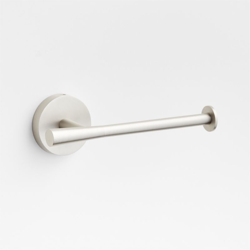 Tapered Brushed Nickel Wall-Mounted Toilet Paper Holder