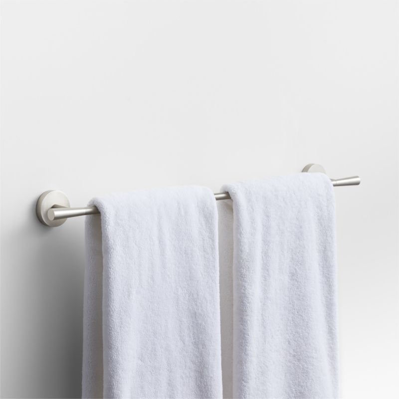 Tapered Brushed Nickel Bath Towel Bar 24" - image 3 of 4