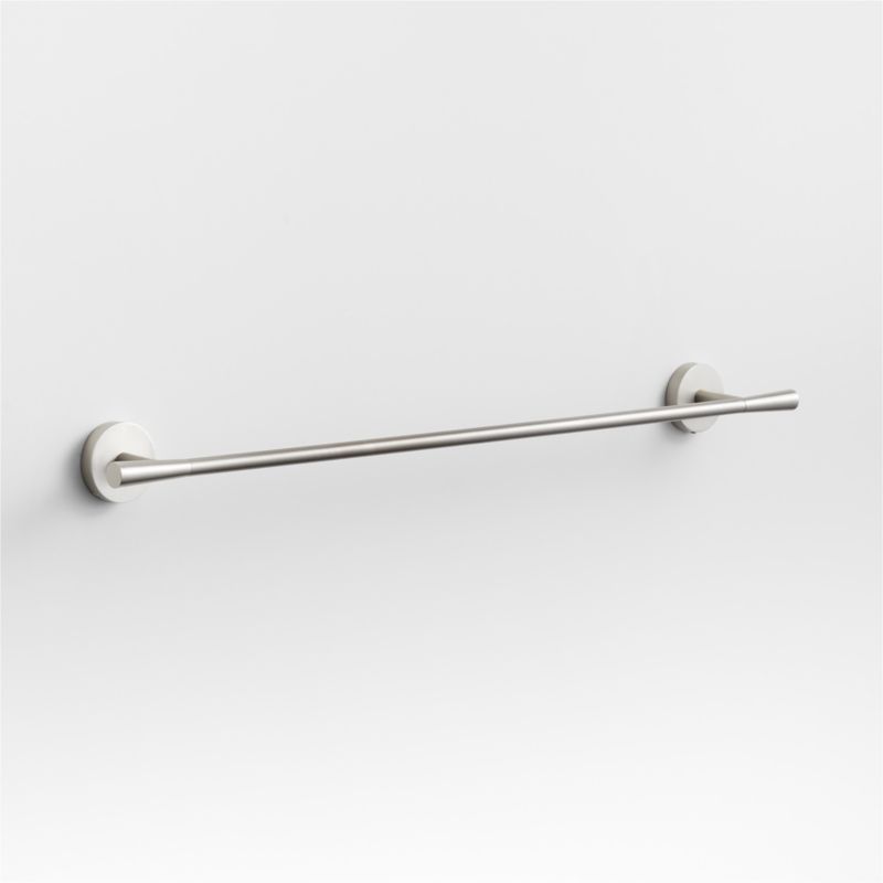 Tapered Brushed Nickel Bath Towel Bar 24" - image 0 of 4