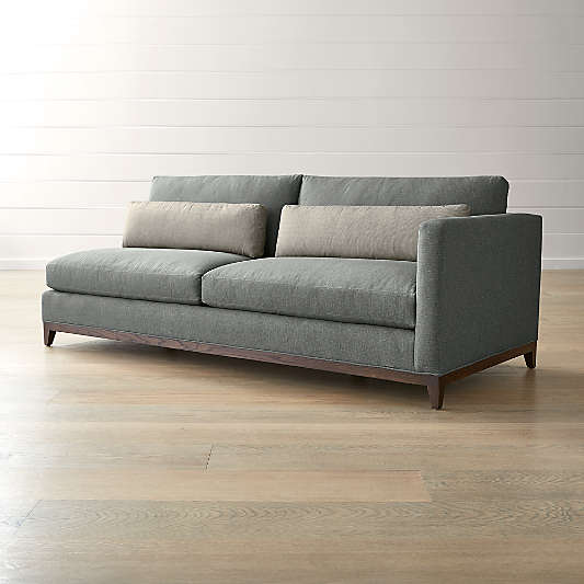 Taraval Oak Wood Base Right Arm Sofa