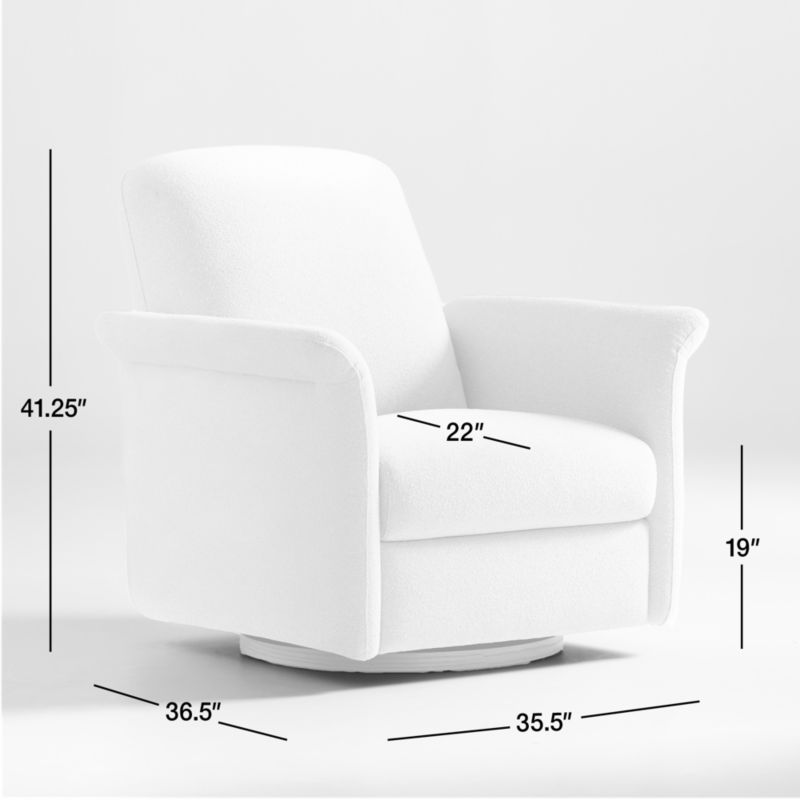 View Tasse Swivel Accent Chair - image 3 of 8