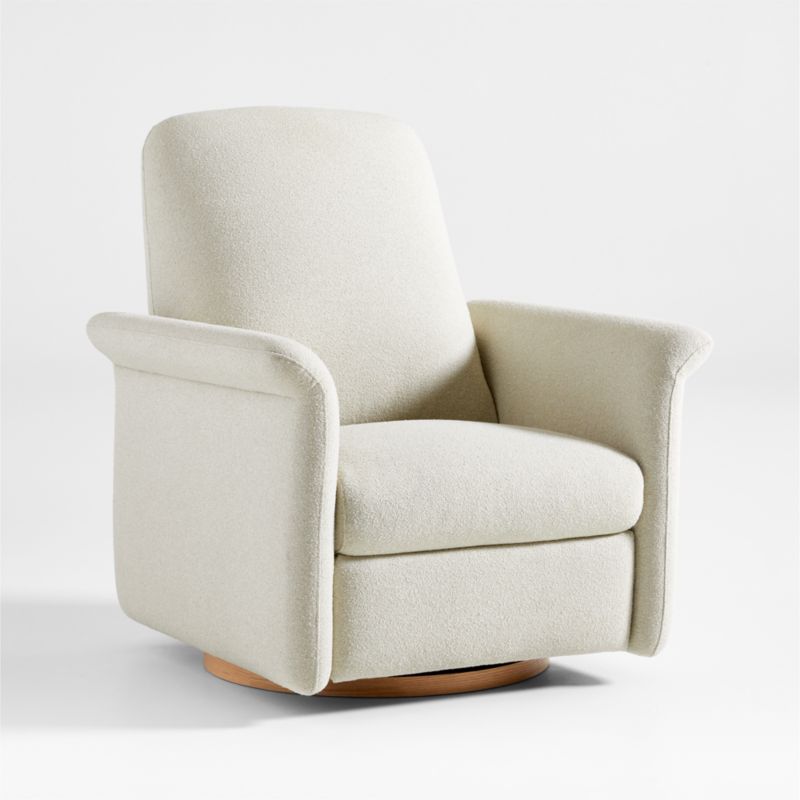 Barrel chair 2024 swivel recliner