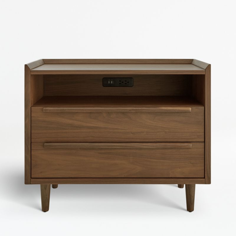 Willy Whitewashed Wood Nightstand by Leanne Ford