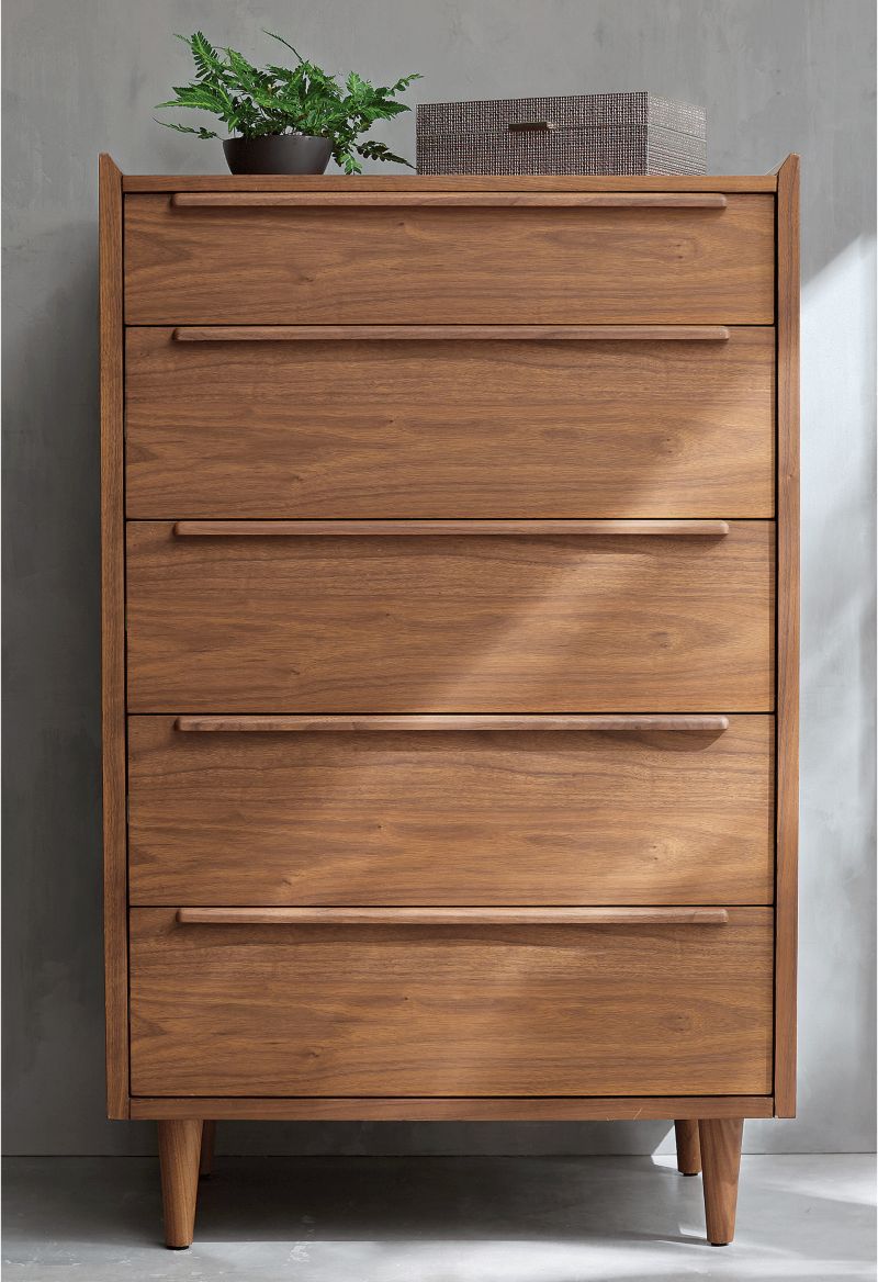 Tate Walnut 5-Drawer Chest - image 5 of 10