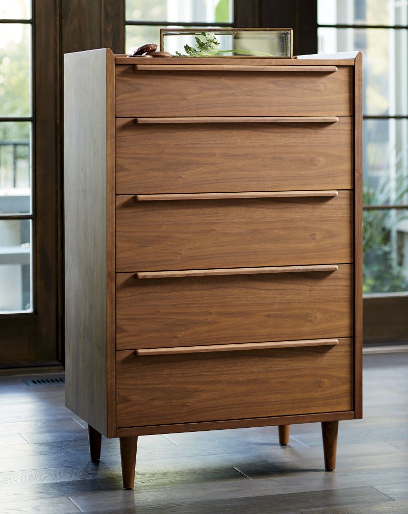 Tate Walnut 5-Drawer Chest - image 3 of 10