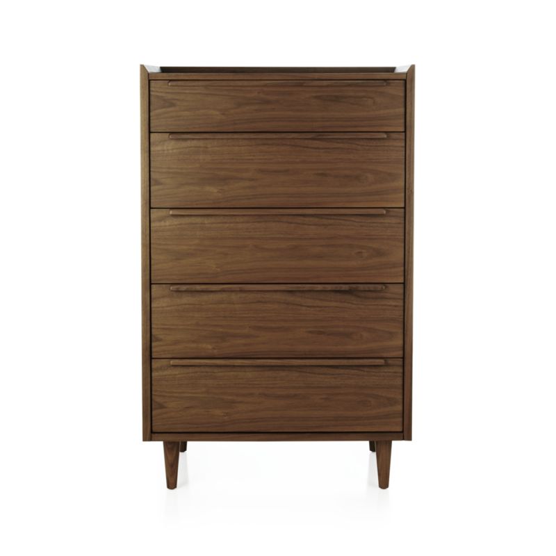 Tate Walnut 5-Drawer Chest - image 8 of 10