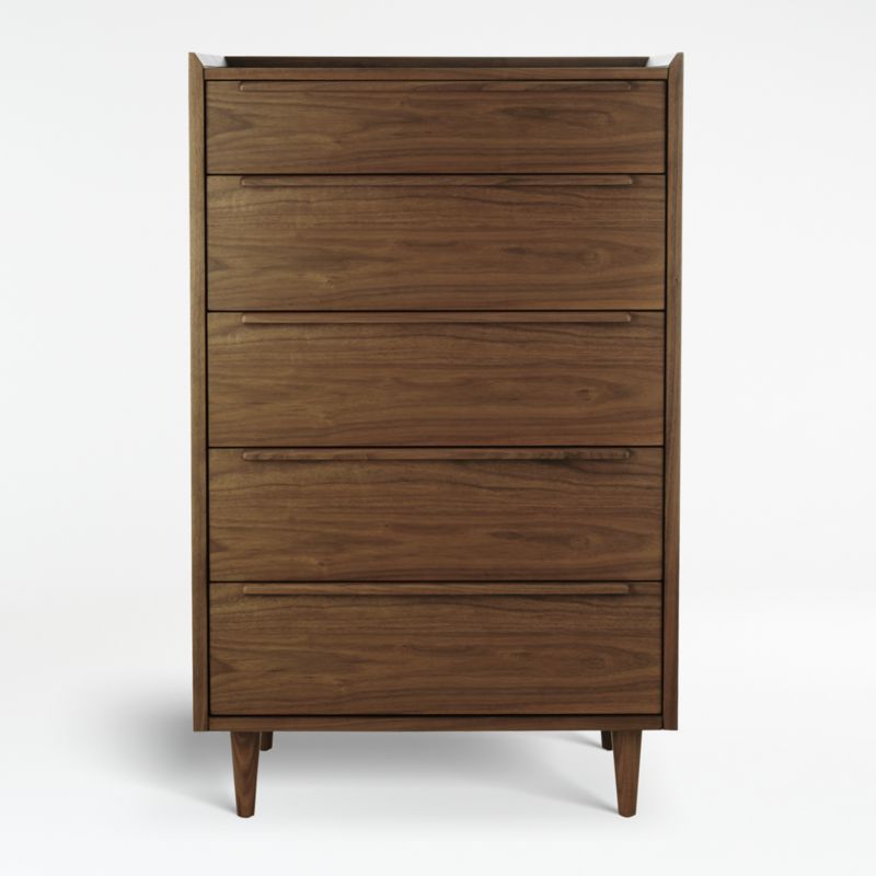 Tate Walnut 5-Drawer Chest - image 0 of 10