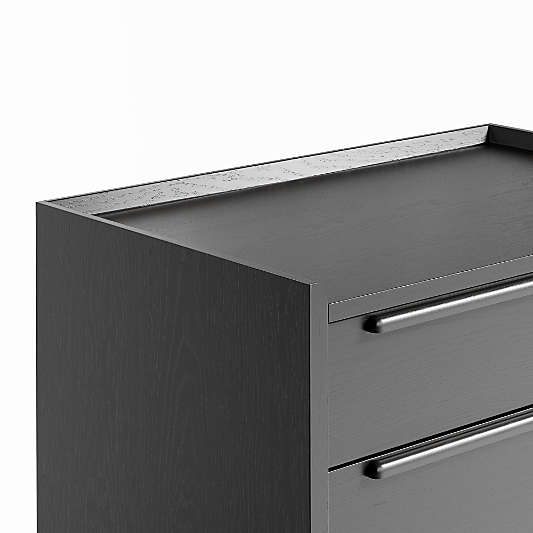 Tate Black 5-Drawer Chest