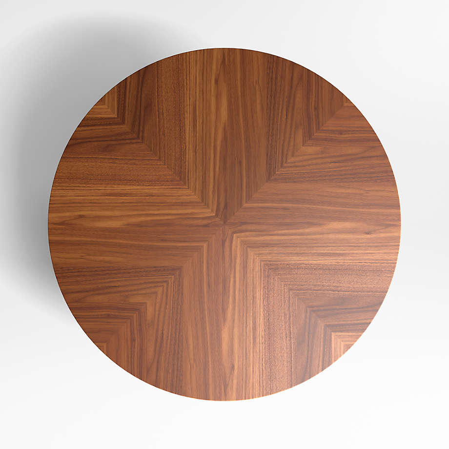 Walnut round dining table best sale for 6