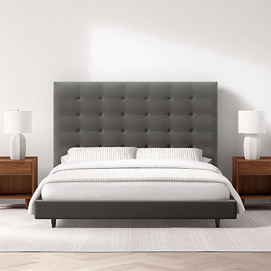 Tate 62" Tufted Upholstered King Bed