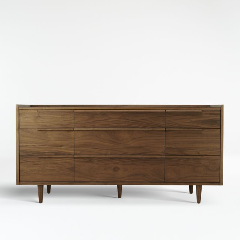 Tate Walnut 9-Drawer Dresser + Reviews | Crate & Barrel Canada