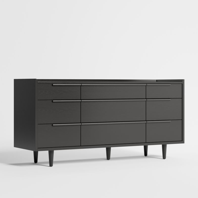 Tate Black 9-Drawer Dresser - image 5 of 9